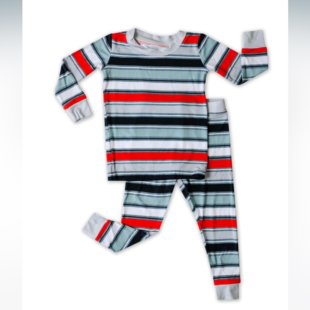 Little Sleepies unisex pajamas, 4T, winter stripe